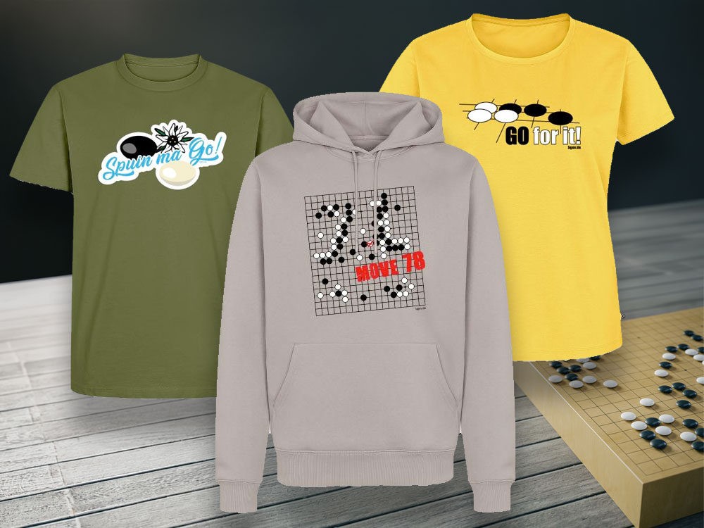 Gute Nachrichten für alle, die ihre Begeisterung für Go nicht nur am Brett zeigen möchten: Ab sofort ist der neue Onlineshop mit BGoV-Merch erreichbar.